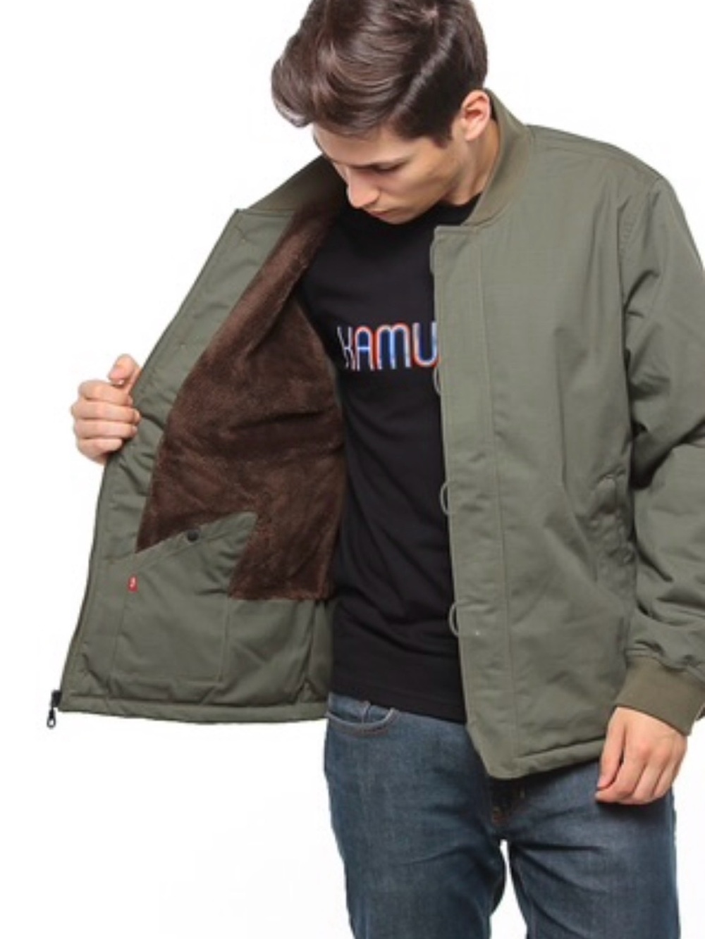 Levis Skateboarding Collection Night Olive Pile Work Jacket 2XL Euro Exclusive